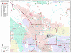 San Bernardino Digital Map Premium Style